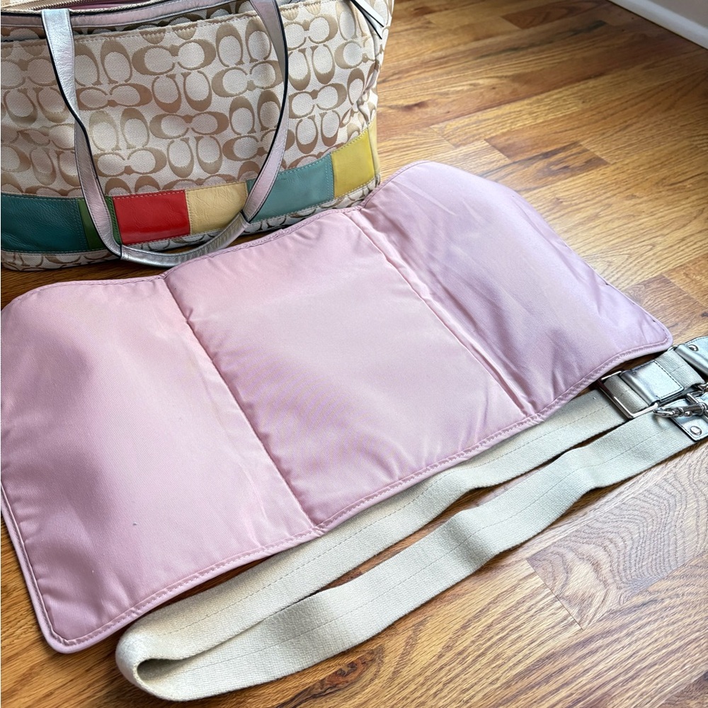 Coach multi stripe diaper bag - Picture 4 of 11